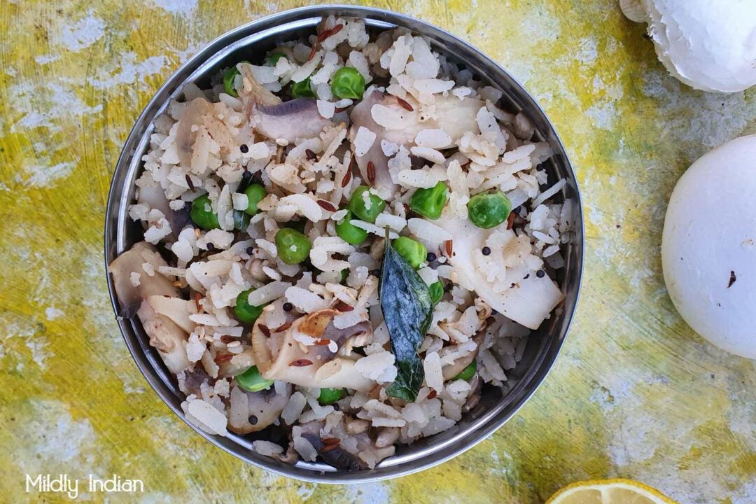 mushroom poha.