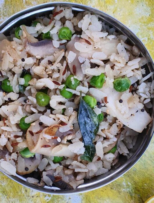 mushroom poha.