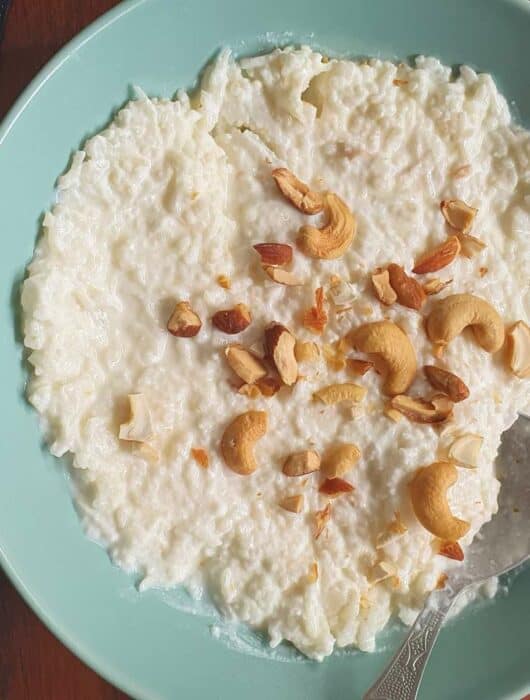 oliya| rice and yogurt pudding.