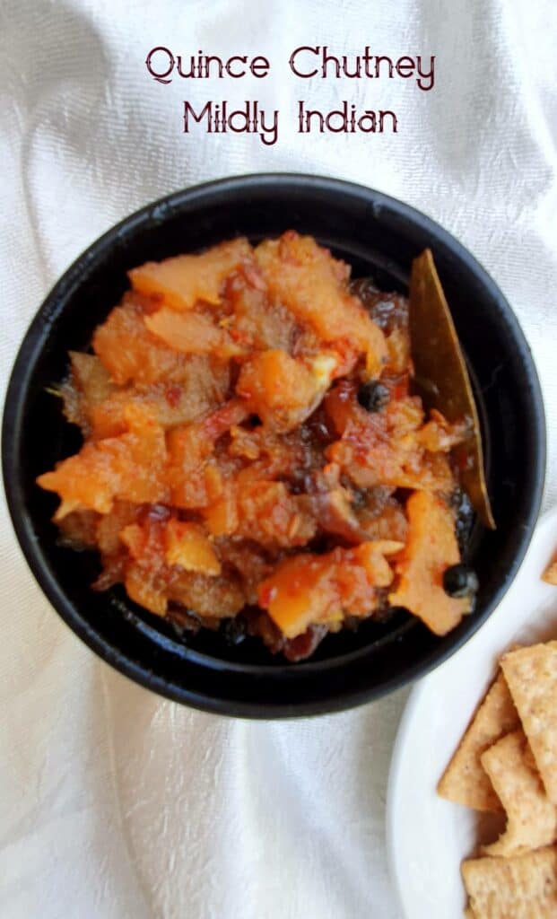 Raisin quince chutney