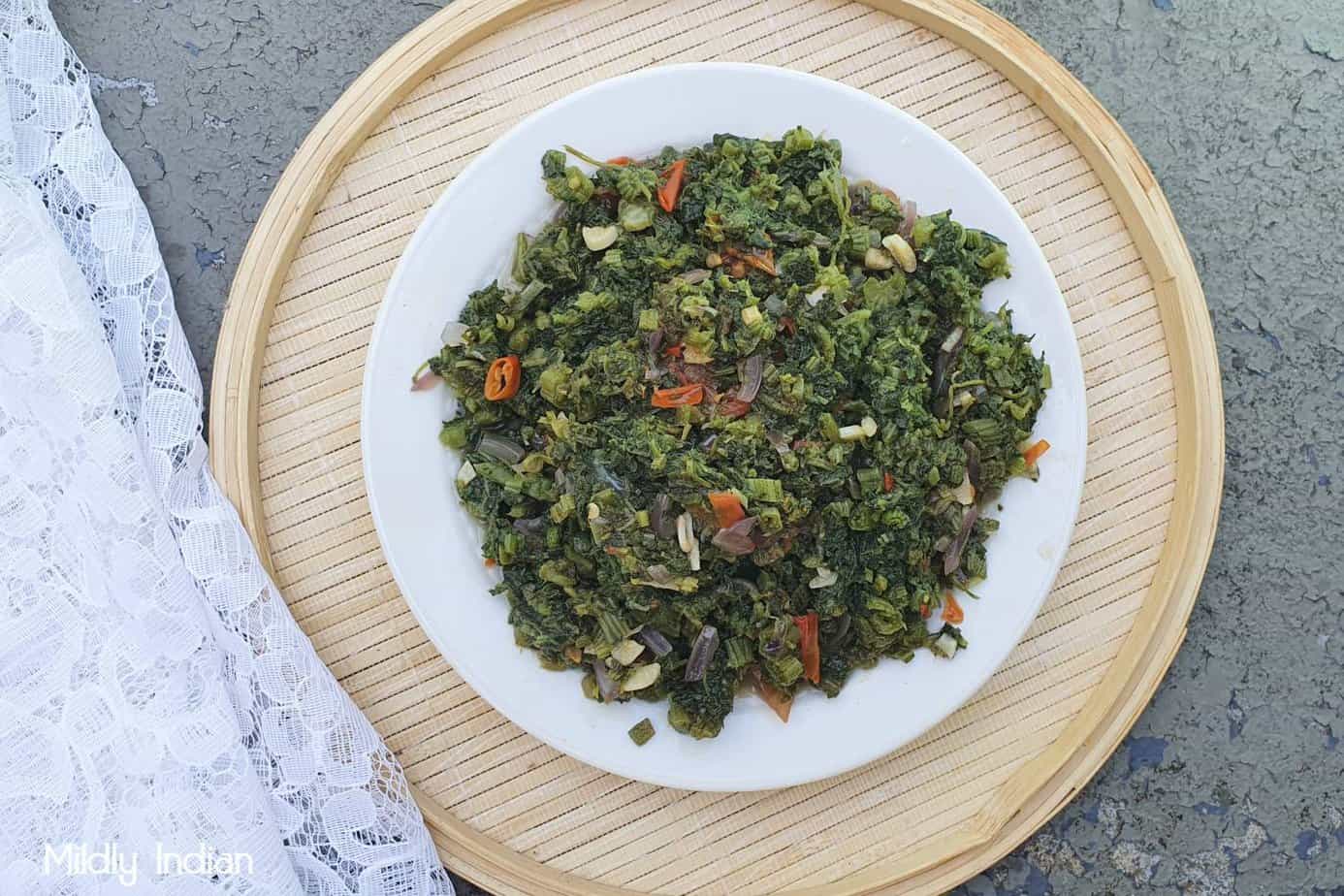 Muboora Pumpkin Leaf Soup Mildly Indian