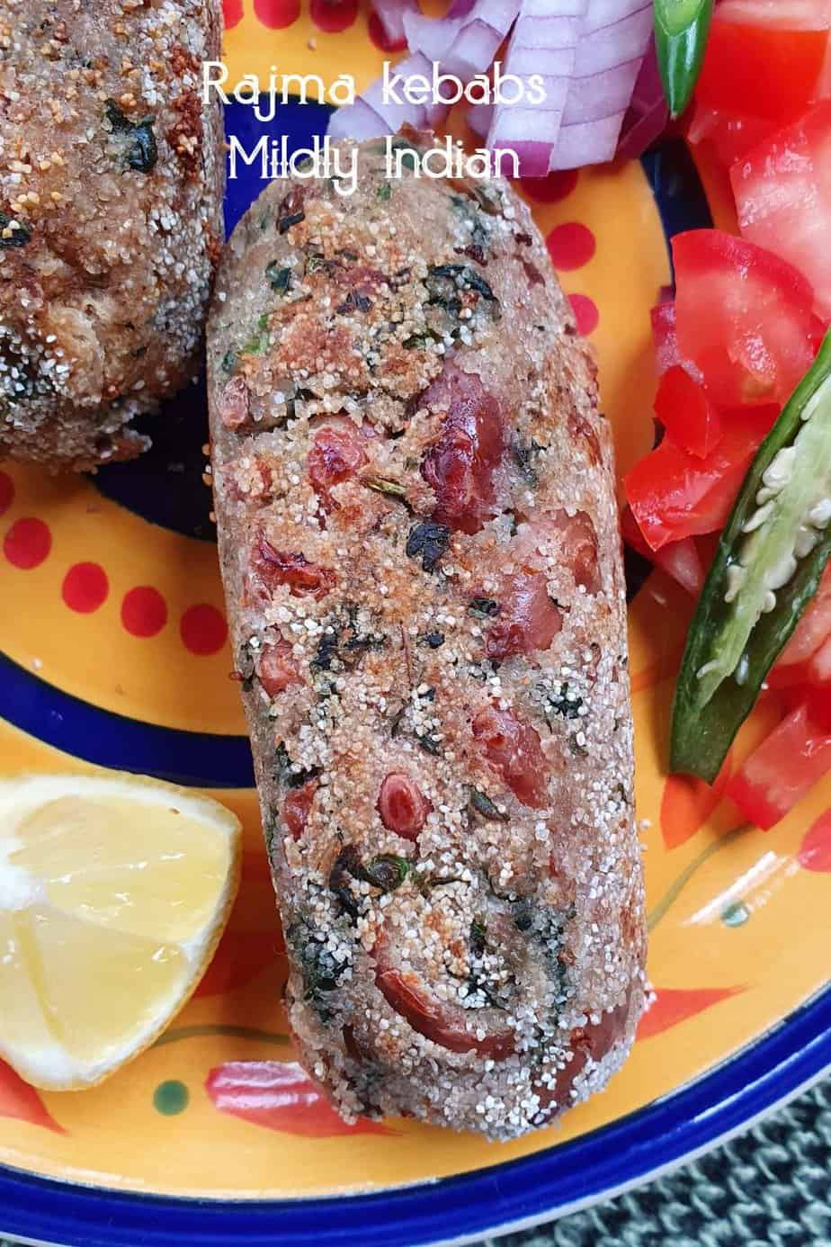 Rajma kebab Kidney bean patties Mildly Indian