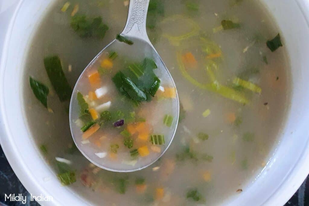 Barley vegetable soup