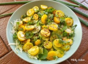 yellow tomato salad