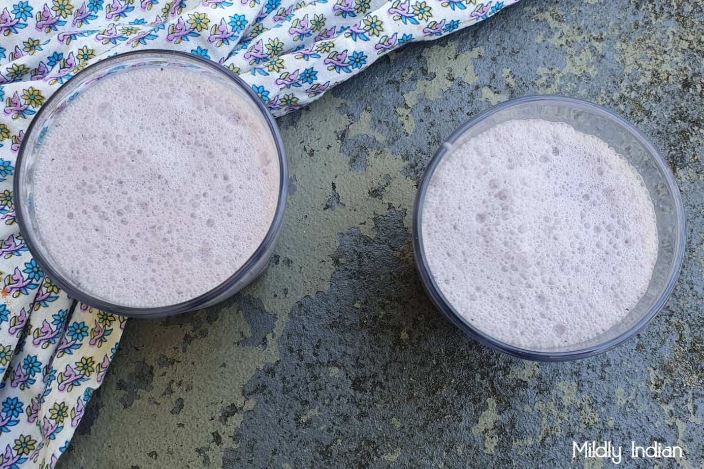 blackberry tofu smoothie