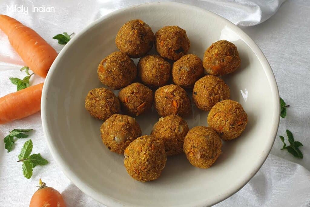 spicy carrot and cheese bites