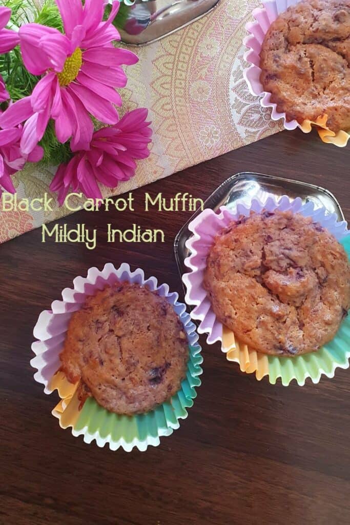 eggless carrot muffins 