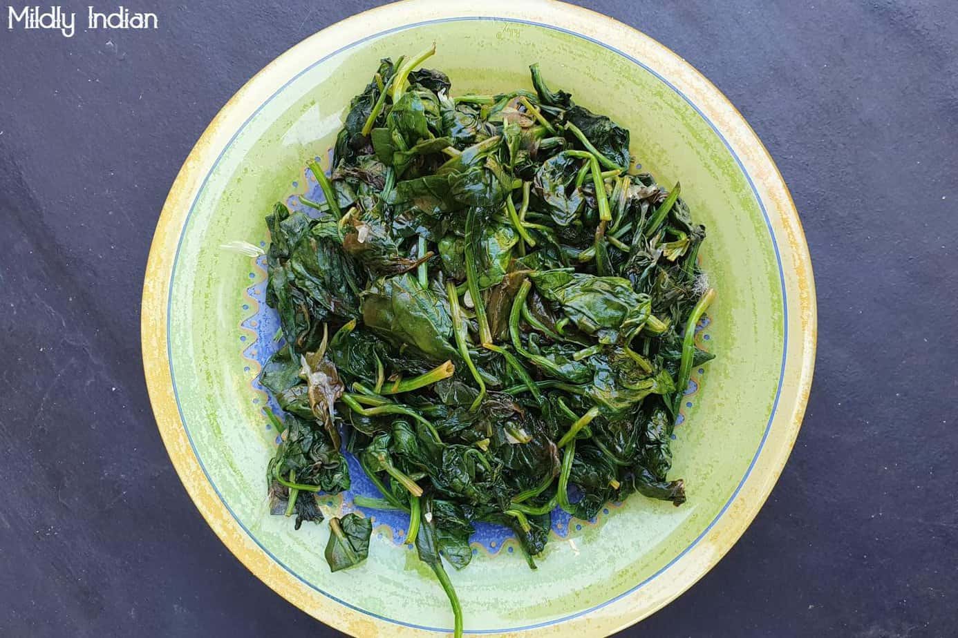 Sauteed spinach