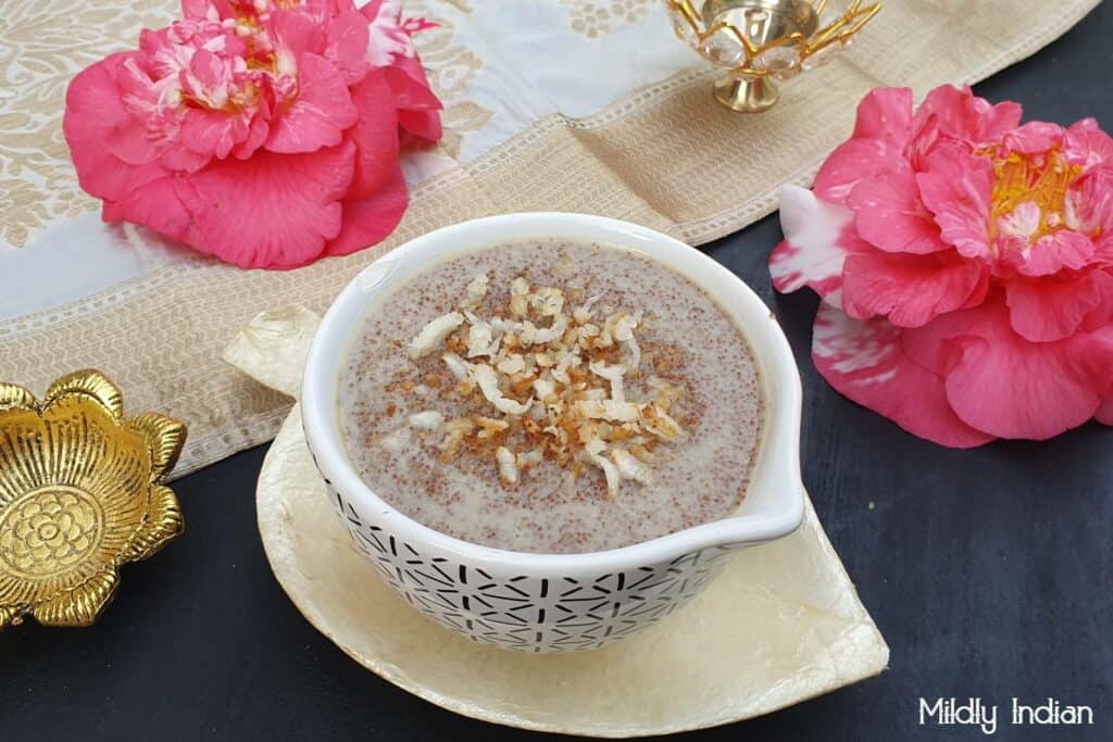 Easy teff payasam for Onam