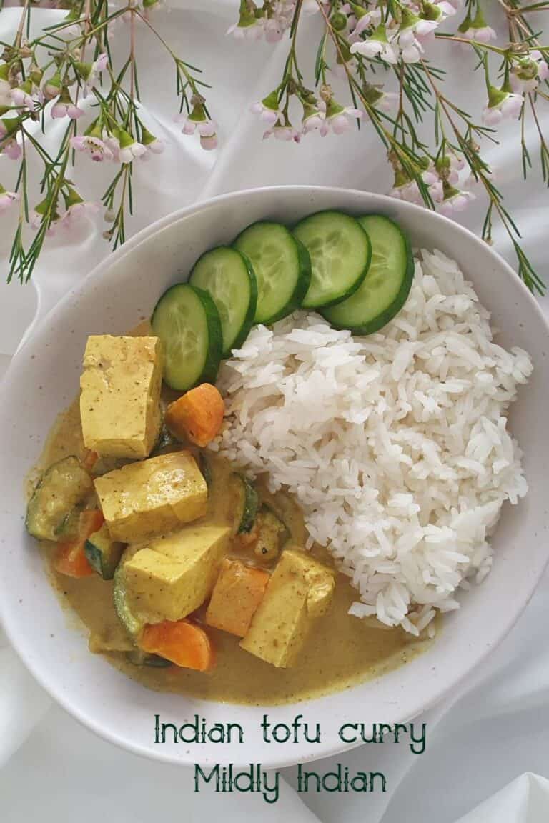 Mild Indian tofu curry – Mildly Indian