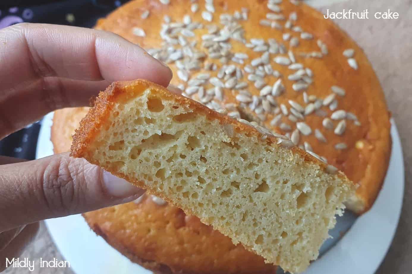 Ripe Jackfruit cake Mildly Indian