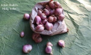 Shallots or sambhar onions