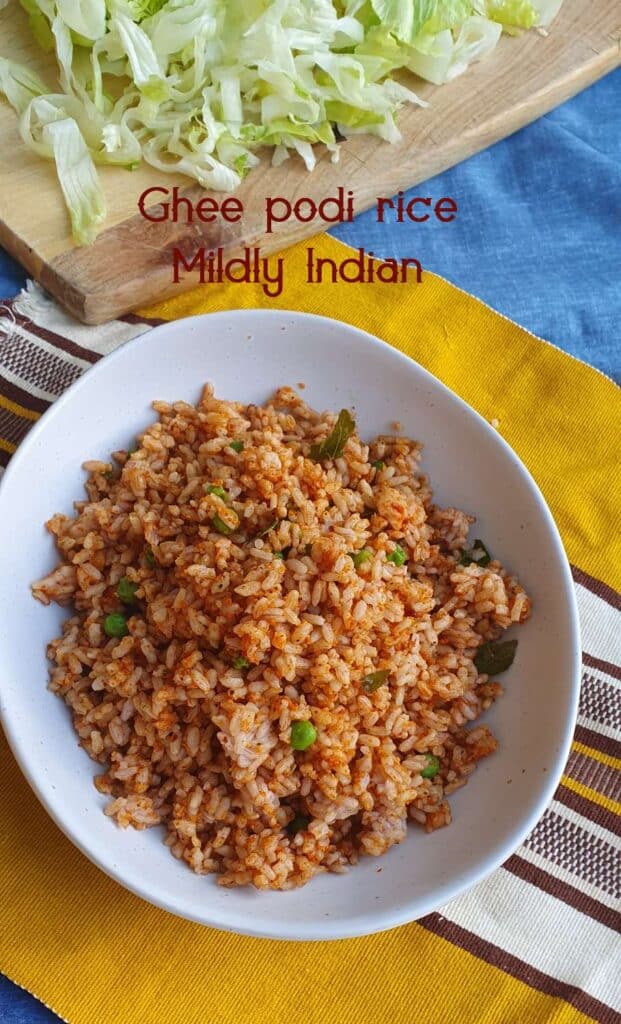 Ghee podi rice recipe.