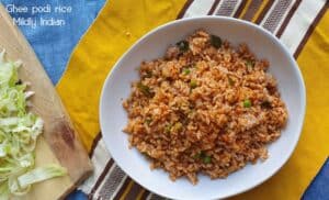 ghee podi rice recipe