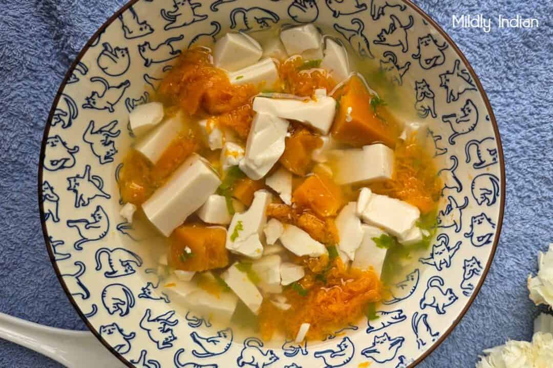 tofu pumpkin soup