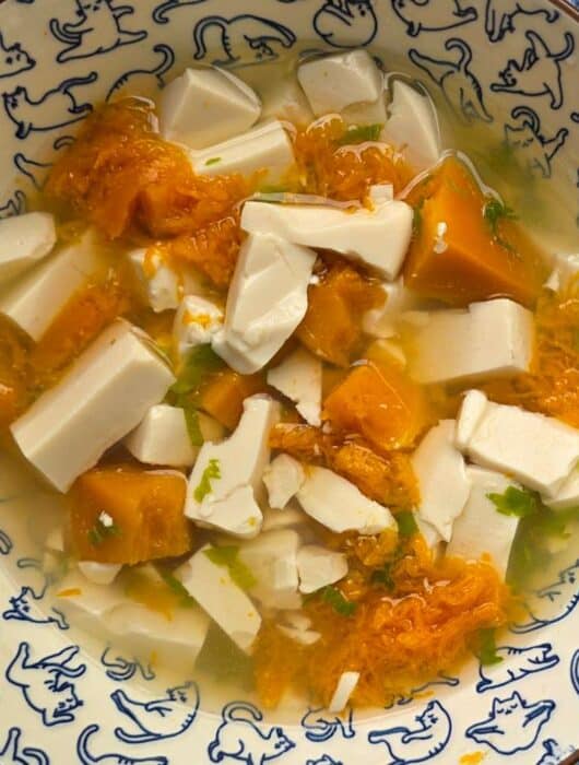 tofu pumpkin soup