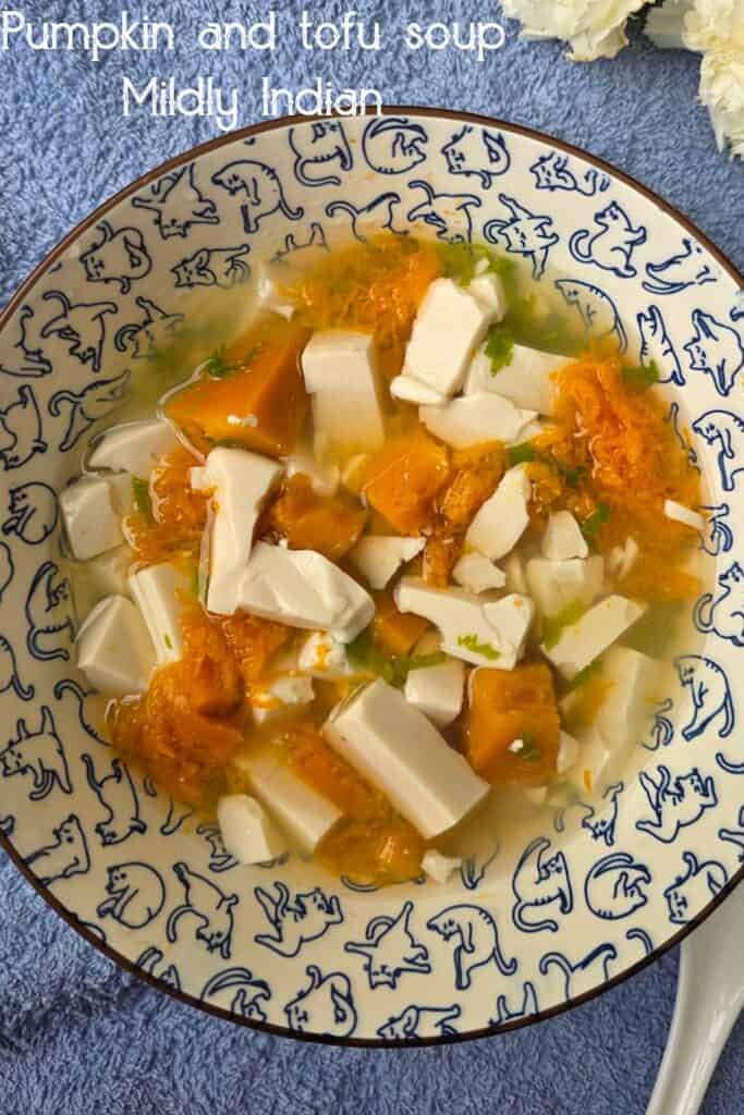 tofu pumpkin broth
