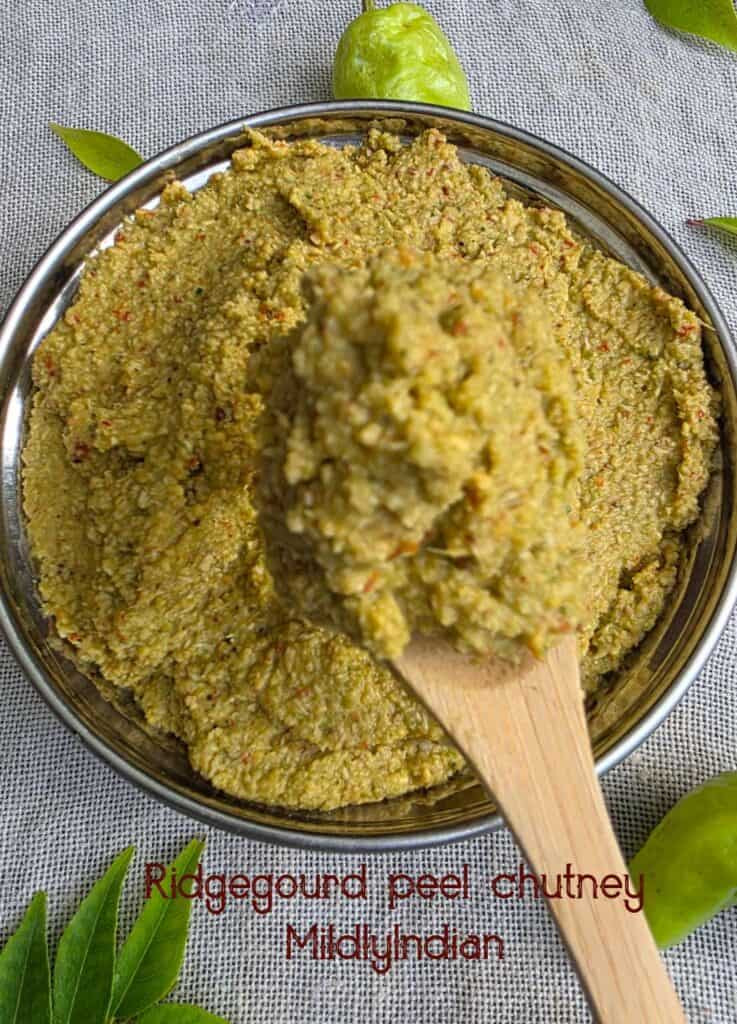 ridge gourd thogayal