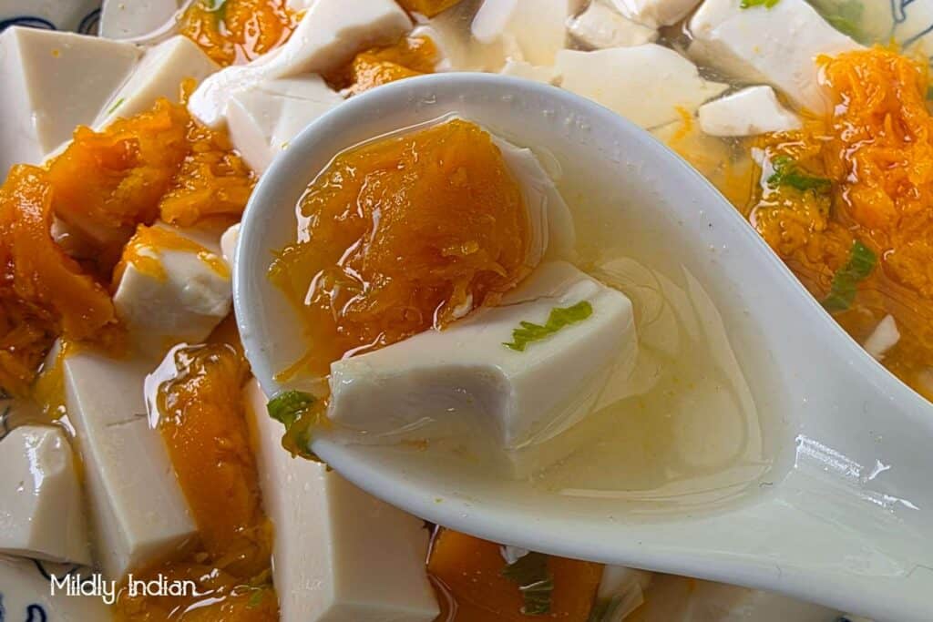 pumpkin tofu broth