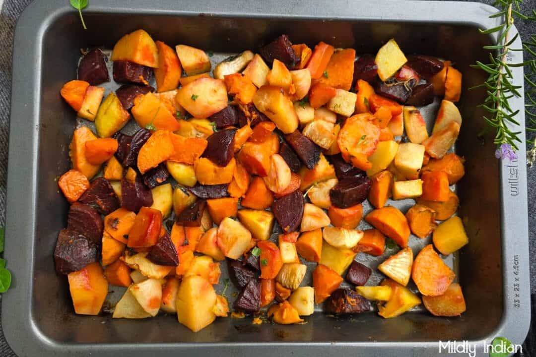 baked root vegetables
