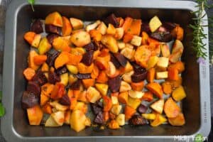 baked root vegetables